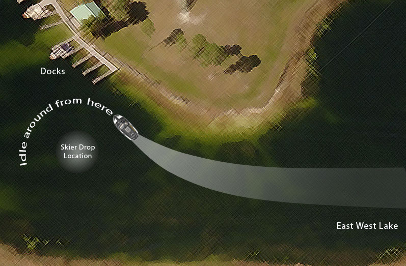 East West Lake Boat Path